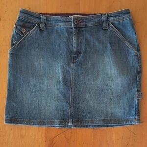 Tommy Hilfiger Carpenter Jean Mini Skirt Sz10 EUC